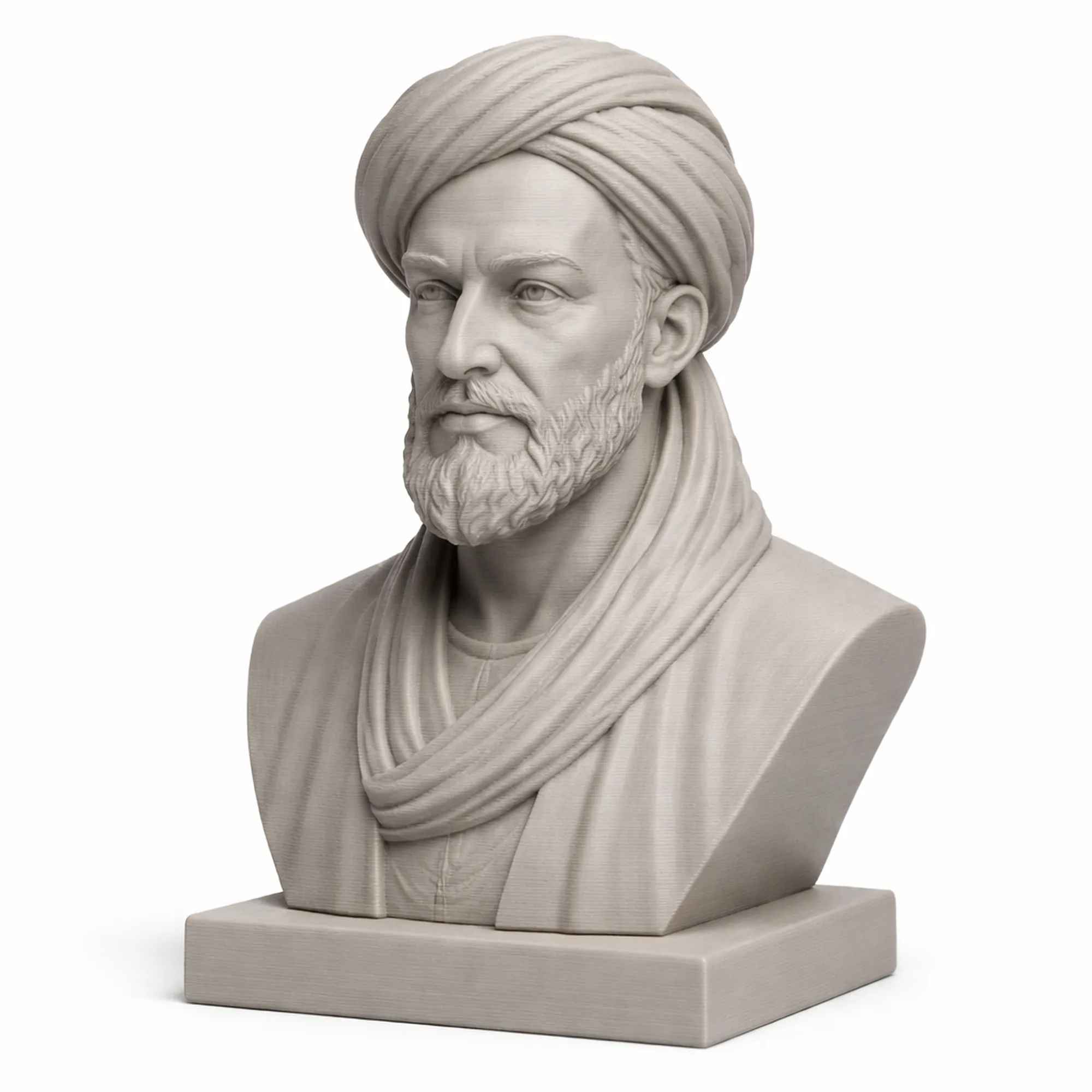 Avicenna Bust 3D Model .c4d .max .obj .3ds .fbx .stl .blend