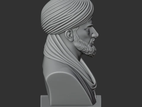 Avicenna Bust 3D Model