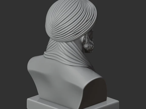 Avicenna Bust 3D Model