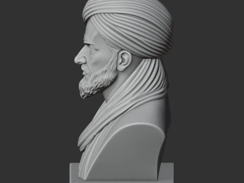Avicenna Bust 3D Model