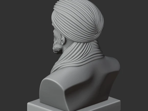 Avicenna Bust 3D Model