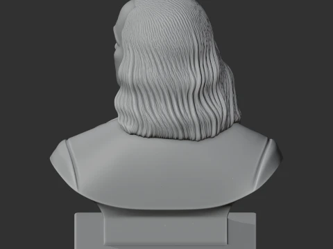 Benjamin Franklin Bust 3D Model