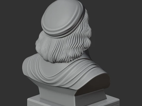 Blaise Pascal Bust 3D Model