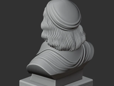 Blaise Pascal Bust 3D Model