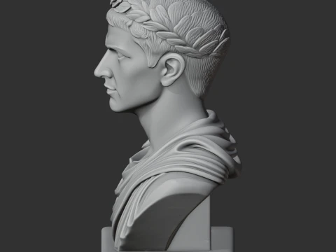Caligula Bust 3D Model