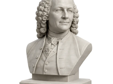 Carl Linnaeus Bust 3D Model