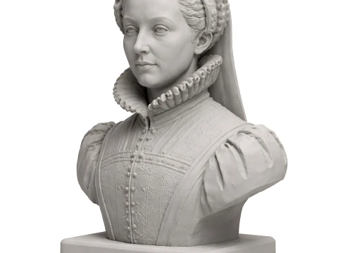 Catherine de Medici Bust 3D Model