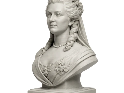 Catherine la Grande Buste Modèle 3D