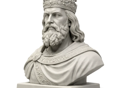 Buste van Karel de Grote 3D Model