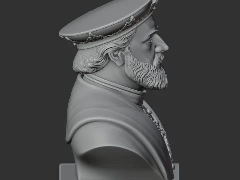 Charles V Bust 3D Model