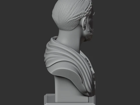 Cicero Bust 3D Model