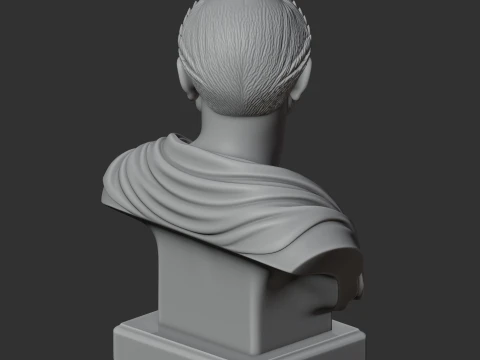 Cicero Bust 3D Model