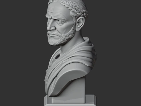 Cicero Bust 3D Model