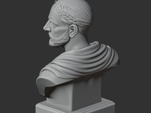Cicero Bust 3D Model