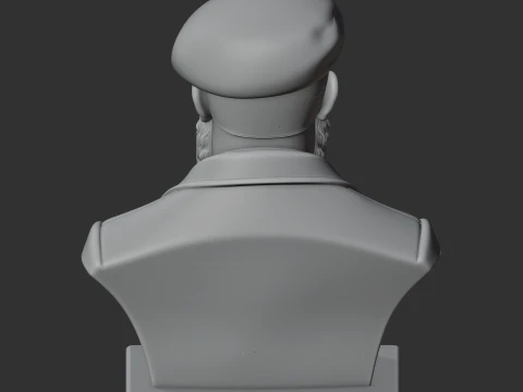 Claude Monet Bust 3D Model