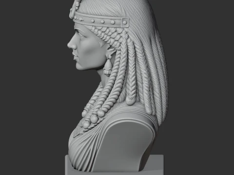Cleopatra VII Bust 3D Model