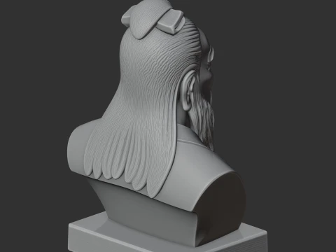 Confucius Bust 3D Model