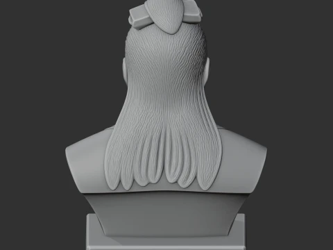 Confucius Bust 3D Model