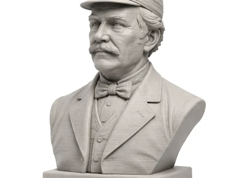 デヴィッド・リヴィングストンの胸像 3Dモデル