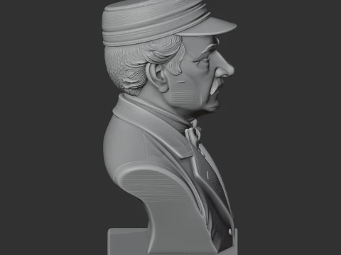 David Livingstone Bust 3D Model