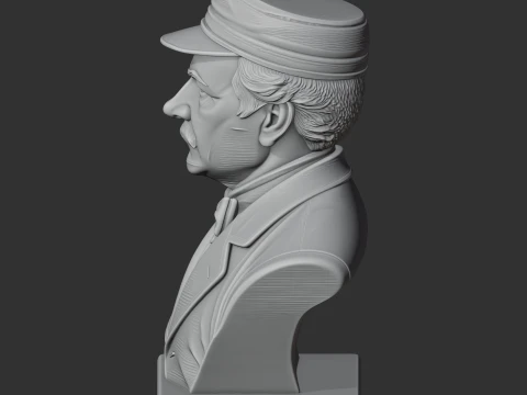 David Livingstone Bust 3D Model