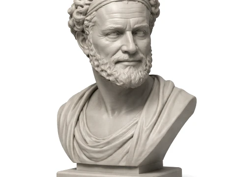 Democritus Bust 3D Model