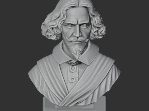 Diego Velazquez Bust 3D Model