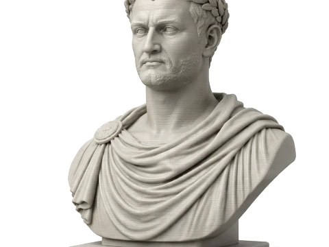 Domitian Bust 3D Model