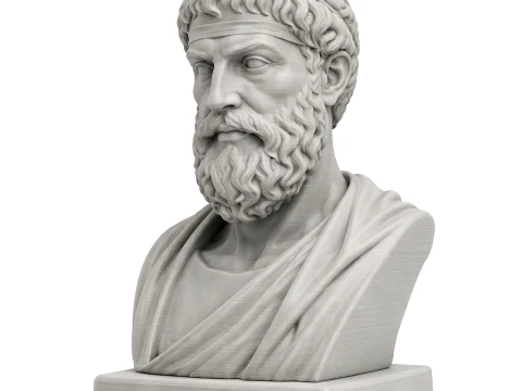 Epicurus Bust 3D Model