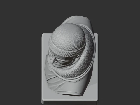 Ernest Shackleton Bust 3D Model