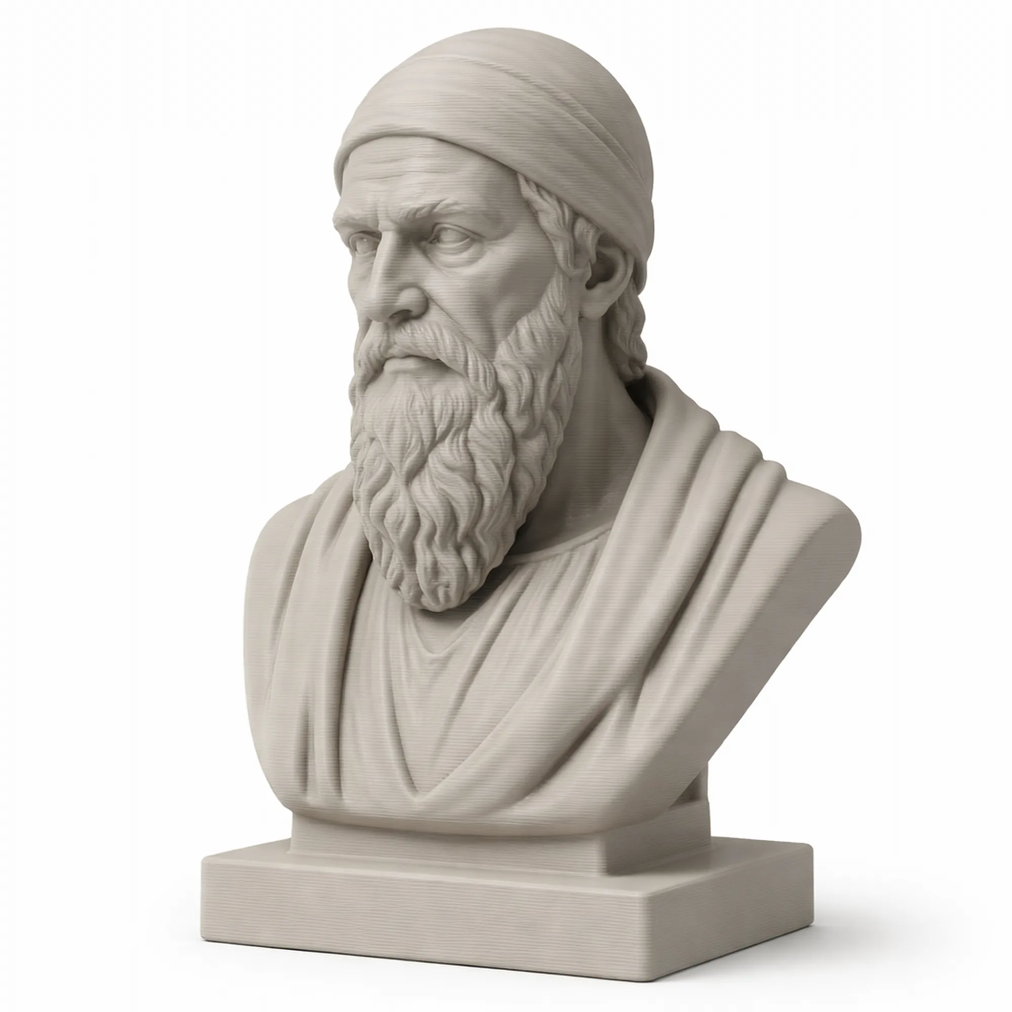 Euclid Bust 3D Model .c4d .max .obj .3ds .fbx .stl .blend 