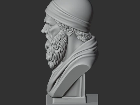 Euclid Bust 3D Model