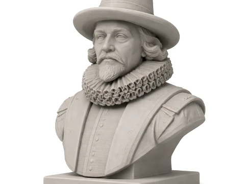 Francis Bacon Bust 3D Model