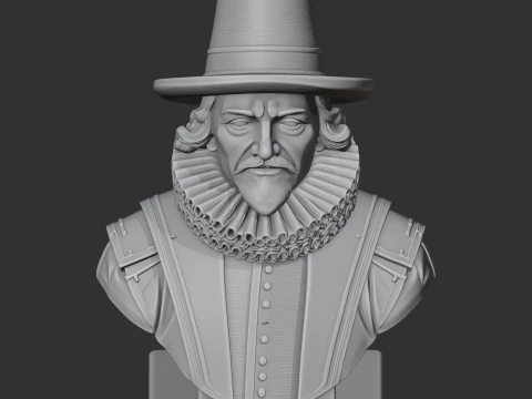 Francis Bacon Bust 3D Model