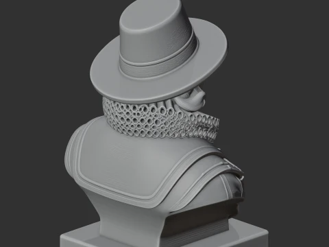 Francis Bacon Bust 3D Model
