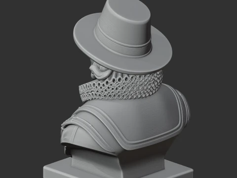 Francis Bacon Bust 3D Model