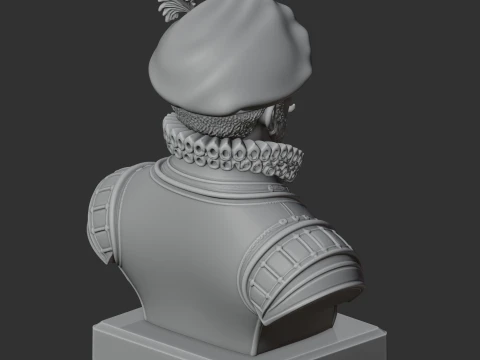 Francis Drake Bust 3D Model