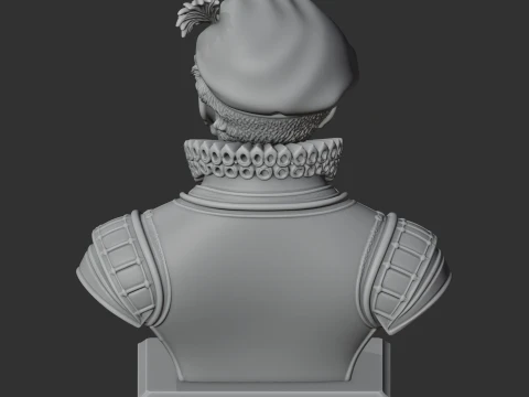 Francis Drake Bust 3D Model