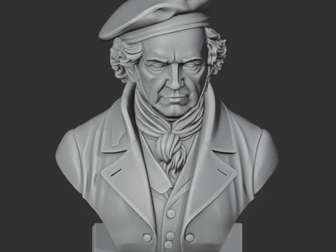 Francisco Goya Bust 3D Model
