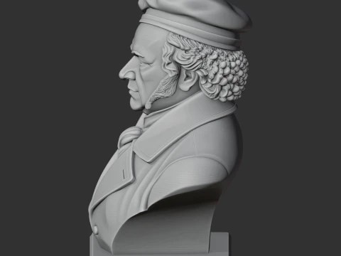 Francisco Goya Bust 3D Model