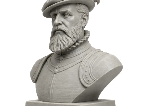 Francisco Pizarro Bust 3D Model