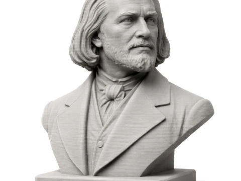 Franz Liszt Bust 3D Model