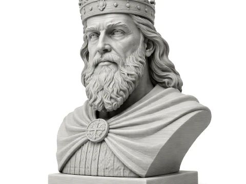 Frederick Barbarossa Bust 3D Model