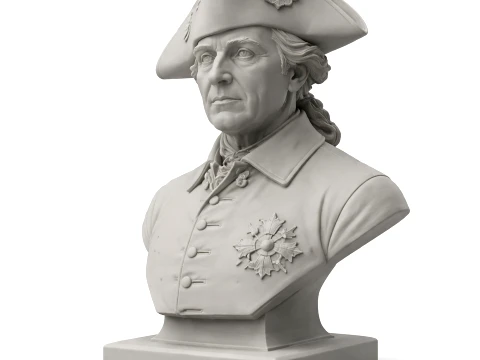 Frederick the Great Bust 3D Model