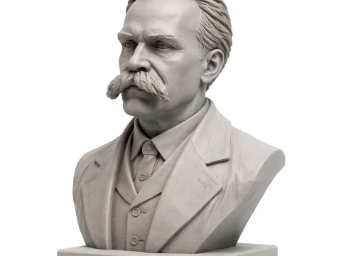 Friedrich Nietzsche B&uuml;st&uuml; 3D Model