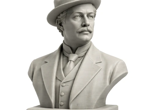 Busto di Giacomo Puccini Modello 3D