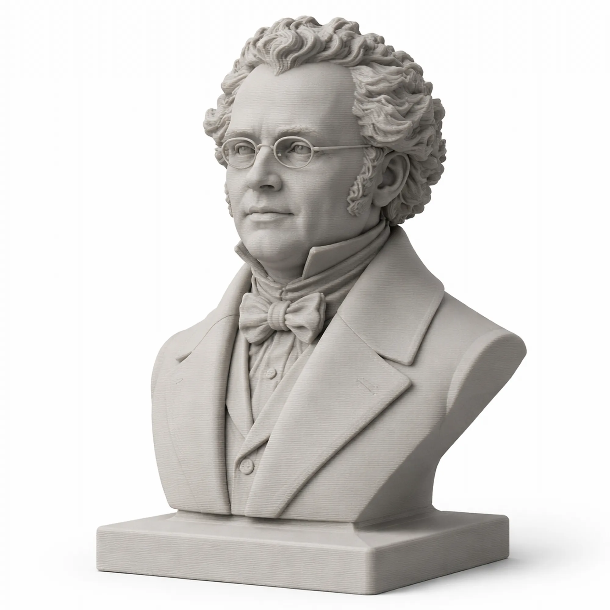 Franz Schubert Bust 3D Model .c4d .max .obj .3ds .fbx .stl .blend 