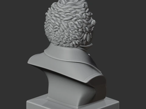 Franz Schubert Bust 3D Model