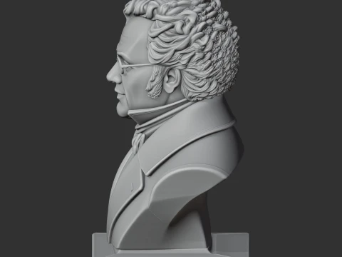 Franz Schubert Bust 3D Model