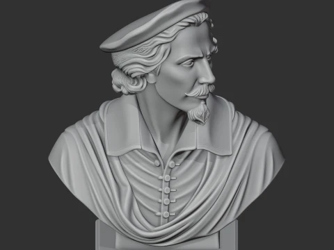 Gian Lorenzo Bernini Bust 3D Model